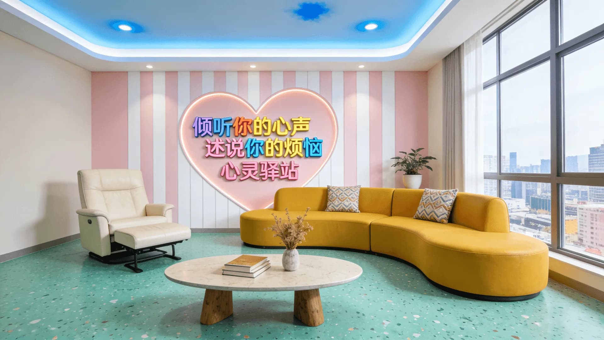 个人心理咨询室实景