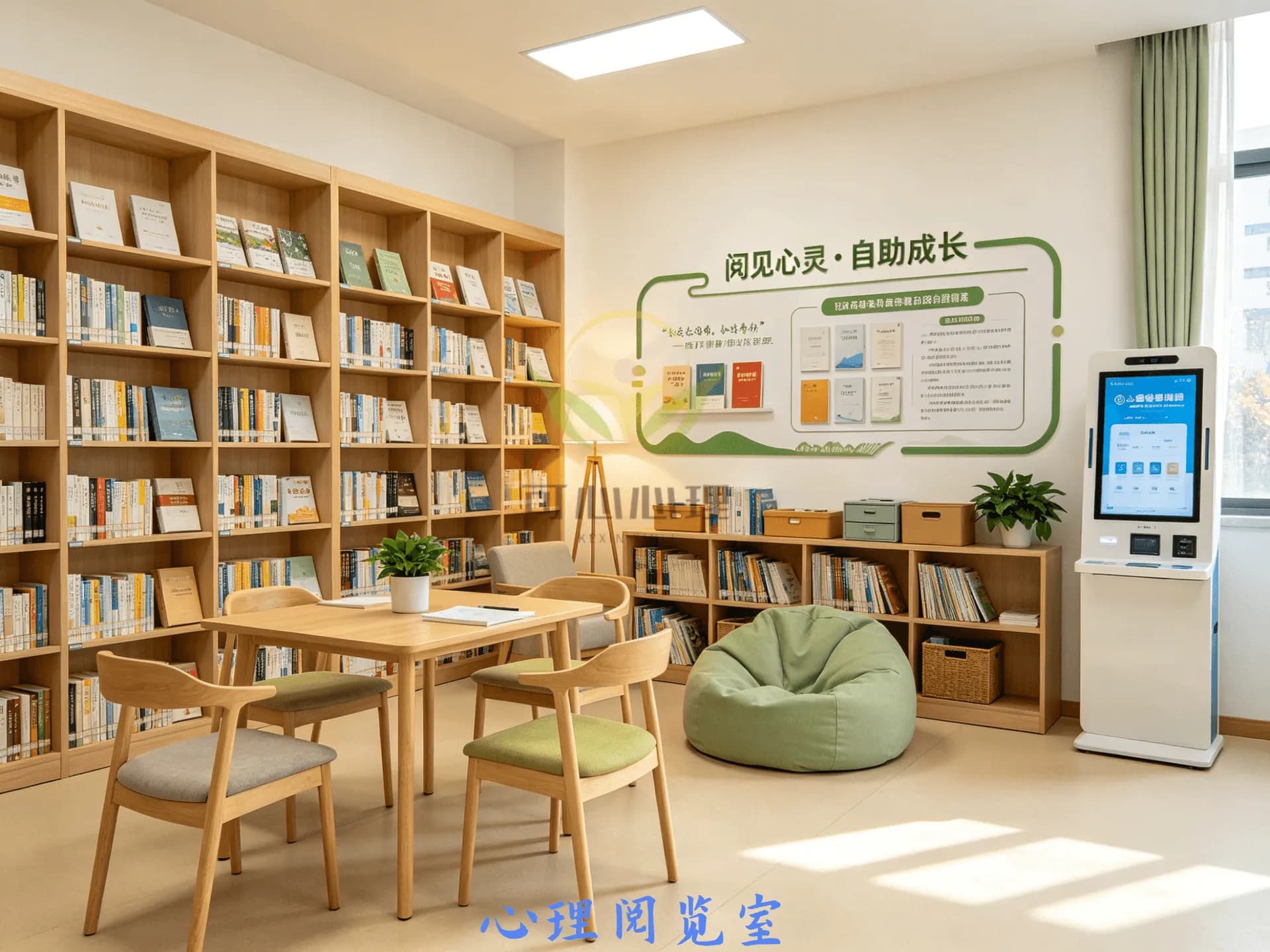 心理阅览室阅读场景