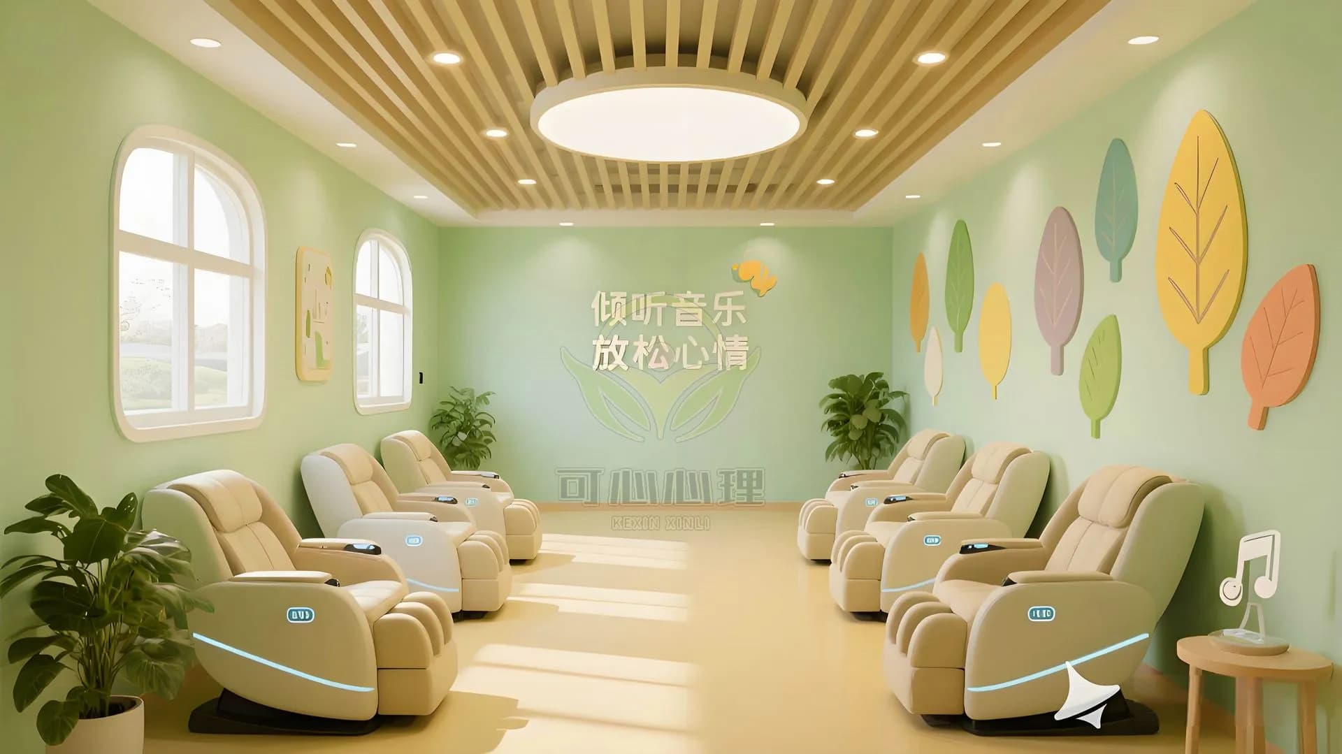 音乐放松椅与放松训练室